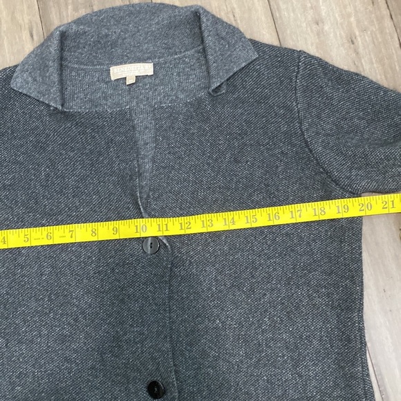 Benedetta B made in Italy‎ cardigan sweater wool cashmere gray - Picture 7 of 8